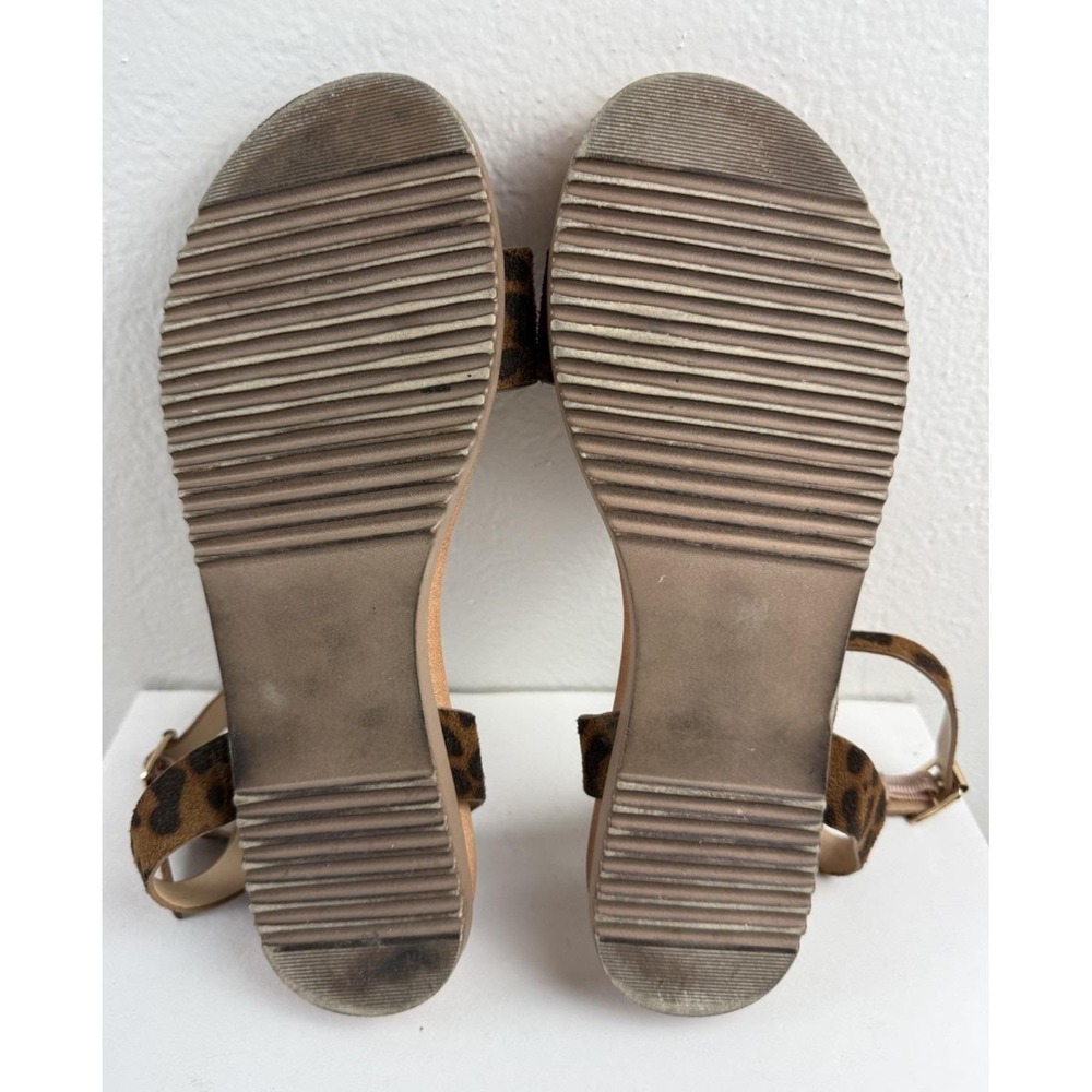 Pierre Dumas Leopard Print Faux Leather Ankle Strap Womens Boho Sandals Size 8 - Picture 12 of 12
